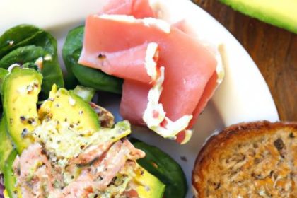 Creamy Avocado Tuna Salad on Hearty Whole Wheat Toast