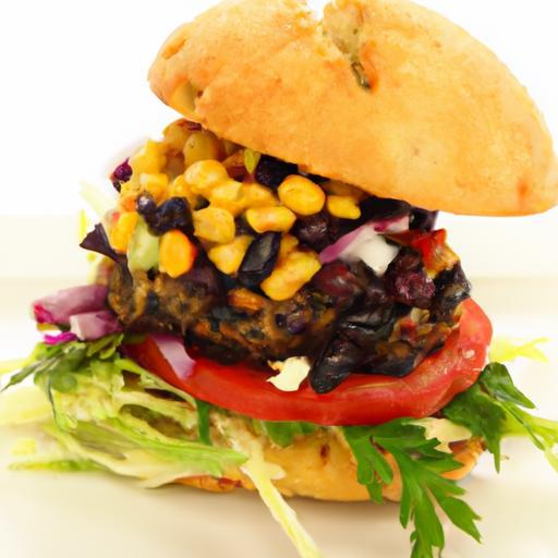 Bold Black Bean Burgers Paired with Zesty Corn Salsa