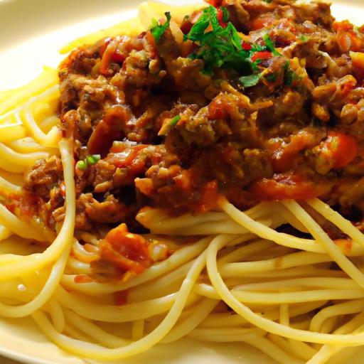 Savory Spaghetti with Meat Sauce: A Classic Comfort Dish