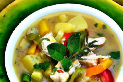Bright & Creamy: Lightened-Up Chicken Veggie Soup Recipe