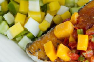 Bold Blackened Tilapia Paired with Vibrant Mango Salsa