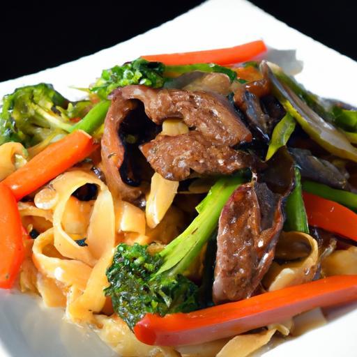 Savor the Flavor: Beef Stir Fry & Rice Noodle Bowl Delight