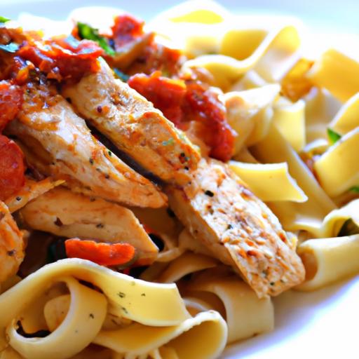 Wholesome Light Chicken & ⁢Tomato ⁢Pasta with Whole Wheat Twist