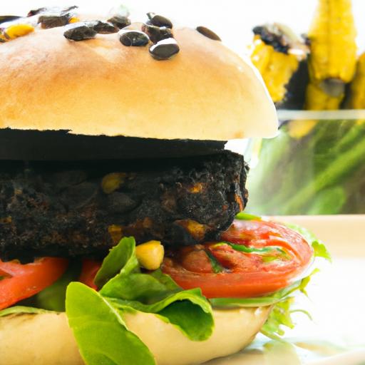 Bold Black bean Burgers Paired with Zesty Corn Salsa