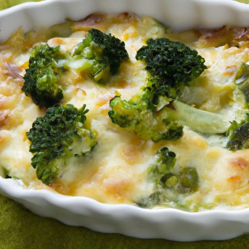 light ⁣& Luscious: Low-Calorie Cauliflower Broccoli Bake