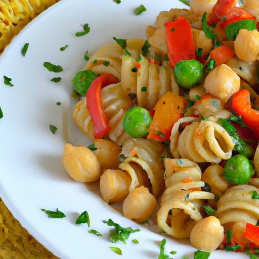 Brighten‌ Your Plate:⁣ Chickpea ⁤Pasta Primavera Delight