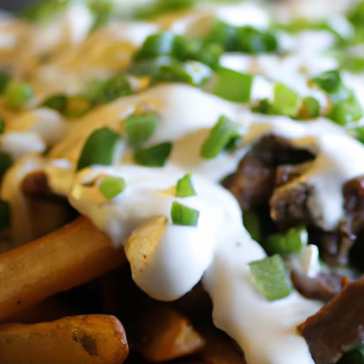 Savor ​Carne Asada ‌fries ⁣Topped ⁢with Creamy Queso Fresco