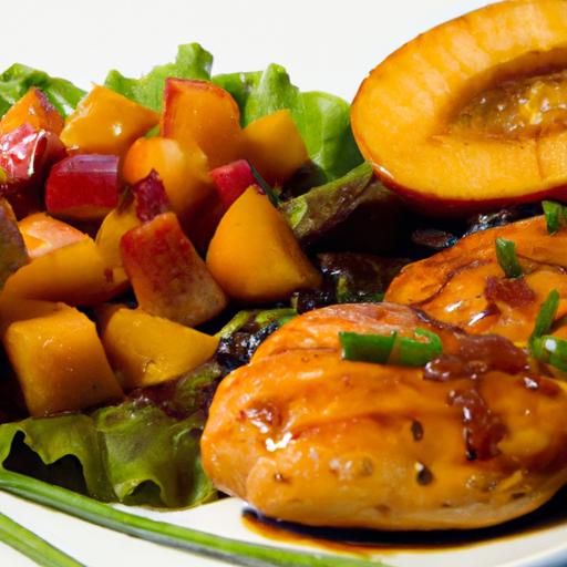 Savor summer: Grilled Chicken Paired with Zesty⁤ Peach Salsa