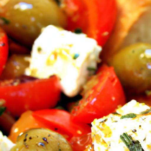 Savory Baked Feta with ⁤Tomatoes & Olives: A‍ mediterranean ‌Delight