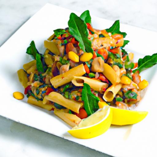 Power-Packed Lentil Pasta primavera: A protein-Rich Delight