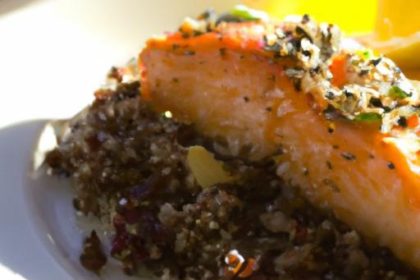 Savor Balsamic Glazed Salmon Paired with Nutty Quinoa