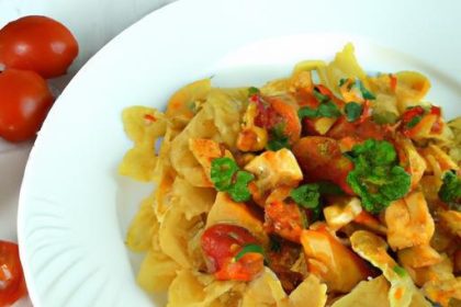 Wholesome Light Chicken & Tomato Pasta with Whole Wheat Twist