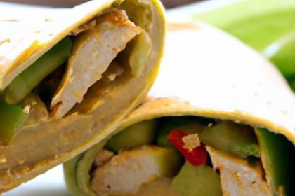 Wholesome Turkey & Avocado Whole Wheat Wrap Delight
