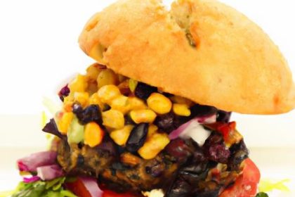 Bold Black Bean Burgers Paired with Zesty Corn Salsa