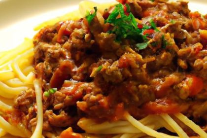 Savory Spaghetti with Meat Sauce: A Classic Comfort Dish