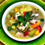 Bright & Creamy: Lightened-Up Chicken Veggie Soup Recipe