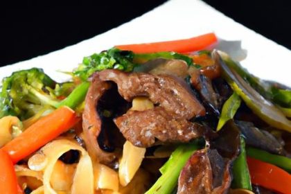 Savor the Flavor: Beef Stir Fry & Rice Noodle Bowl Delight