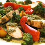 Vibrant Pesto Chicken & Roasted Veggie Bowl Recipe Delight